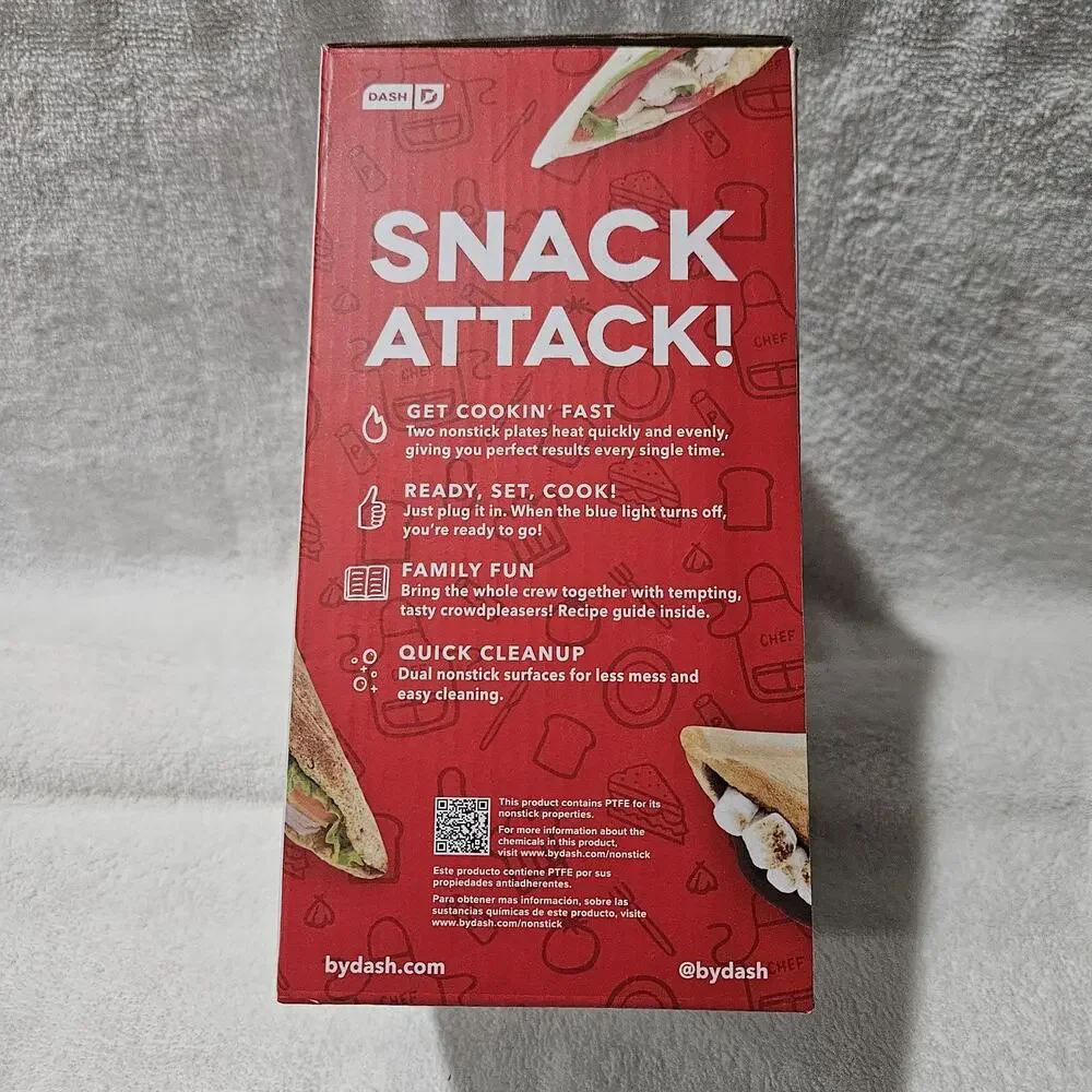 DASH DPM200GBRD06 Pocket Sandwich Maker 4.5